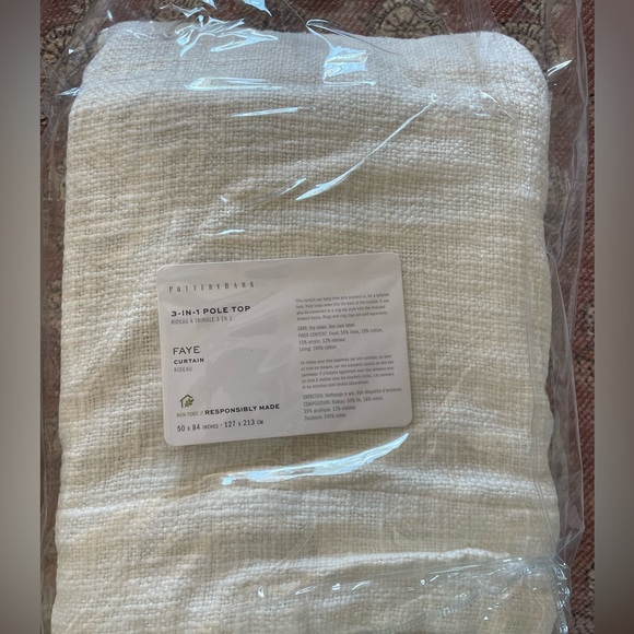 Pottery Barn Faye drapes 50x84 set 2 - Picture 5 of 6